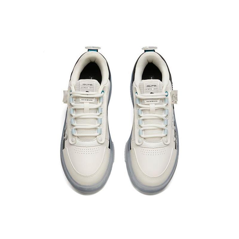 Anta Snoopy X Jelly Sole износостойкие дышащие низкие кроссовки для скейтбординга мужские белые 912148030-2