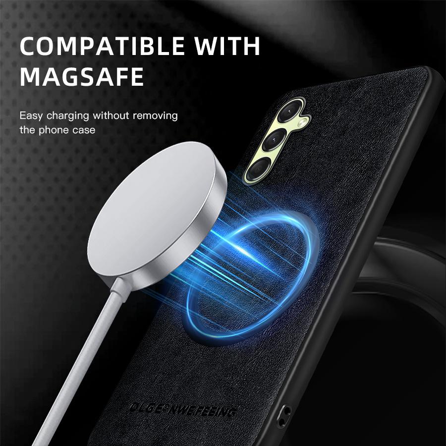 Магнитный кожаный чехол для телефона Samsung Galaxy A016 A06 A05 A05S A55 A35 A25 A15 A54 A35 A24 A14 A53 A33 A23 A13 A52 A32 Чехол