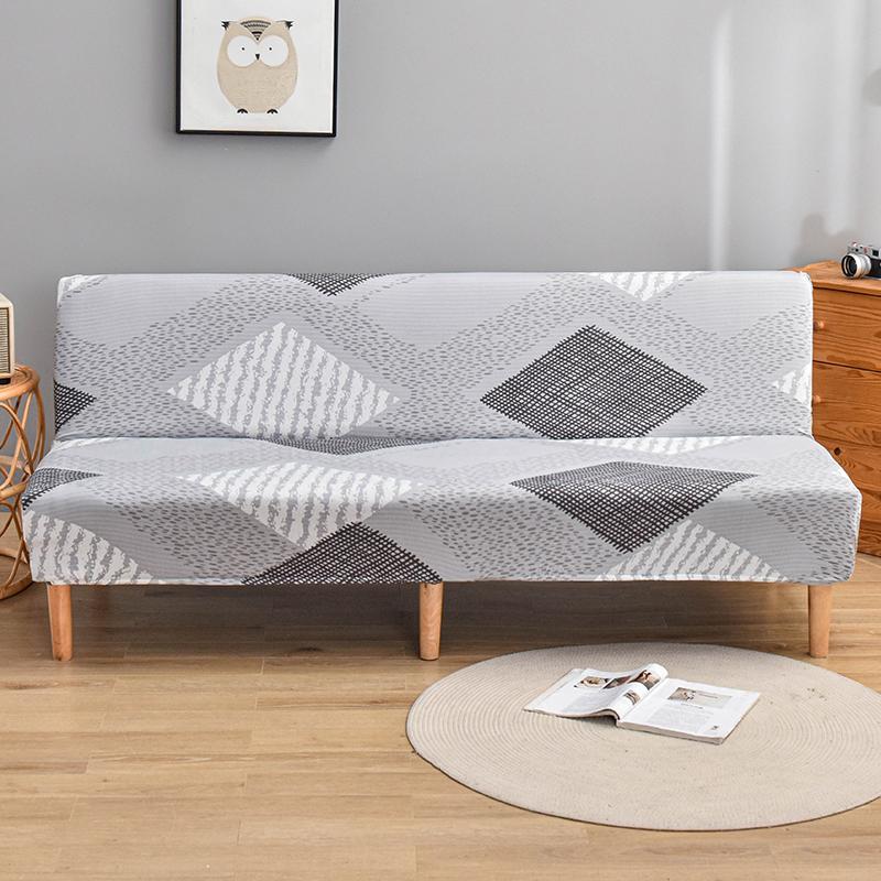 Чехол на футон без рукавов с цветочным принтом, эластичный чехол на диван-кровать, защитник мебели без подлокотников с эластичным низом, 1 шт.