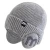 Unisex Winter Hat Fashion New M Letter Beanie Hats For Men Women Warm Ski Knitted Hat Sports Earflap Cap