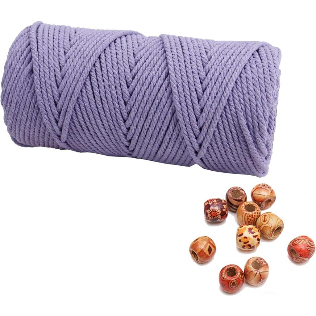 Шнур макраме 4 мм 100 м, хлопковая веревка, веревка, поделки, сделай сам, цветная нить, витой шпагат, ручное шитье, домашнее свадебное украшение