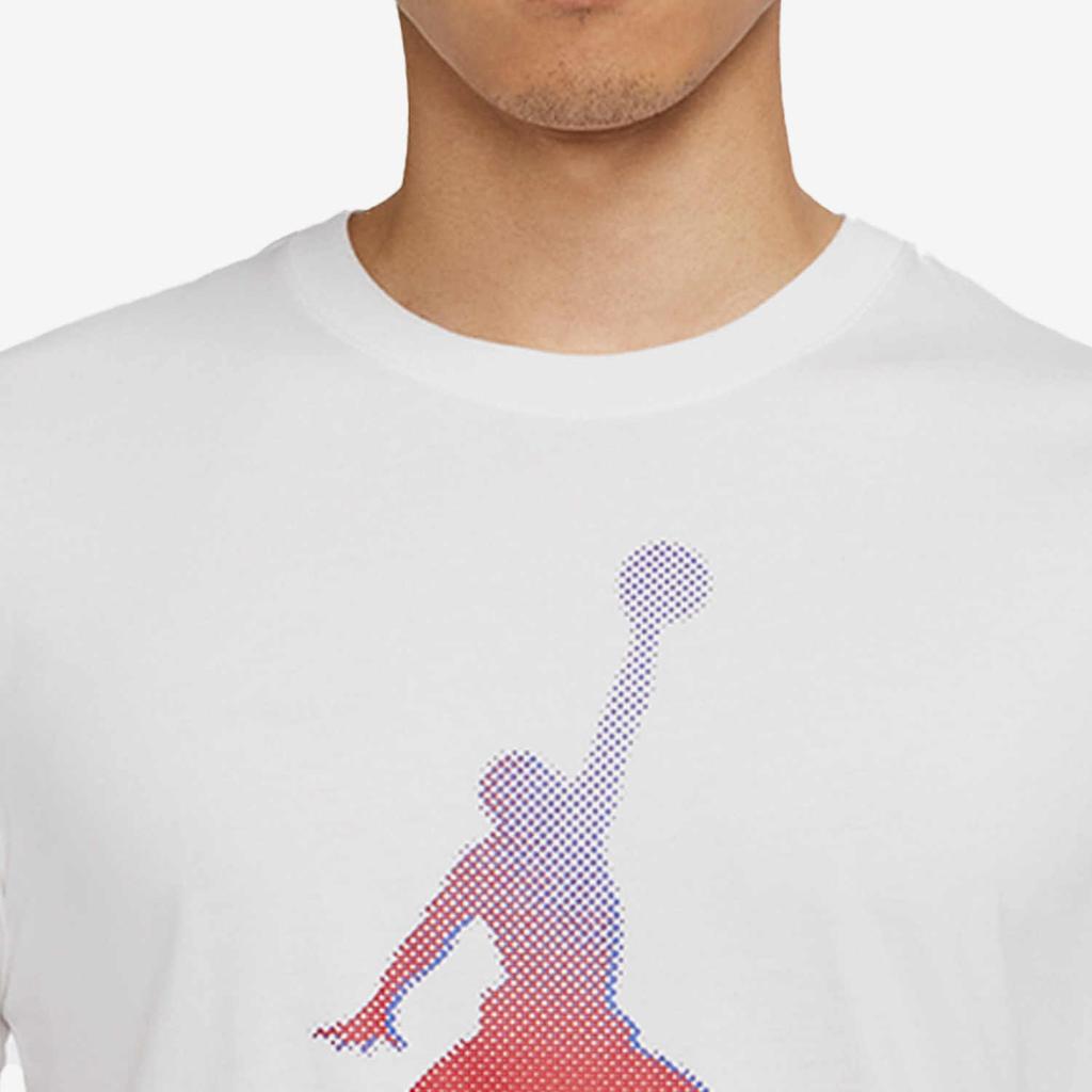 Air Jordan Jumpmanteecrew Casual Sports Breathable Printing Short Sleeve White Men's DO8905-100
