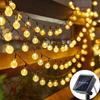 Solar Bubble Balls Lamp String Lights Outdoor Water Drops Outdoor Waterproof Orb Christmas Lights Patio Holiday Party