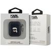 Karl Lagerfeld Monogram Karl Head Case For Airpods 1 / 2 - Black