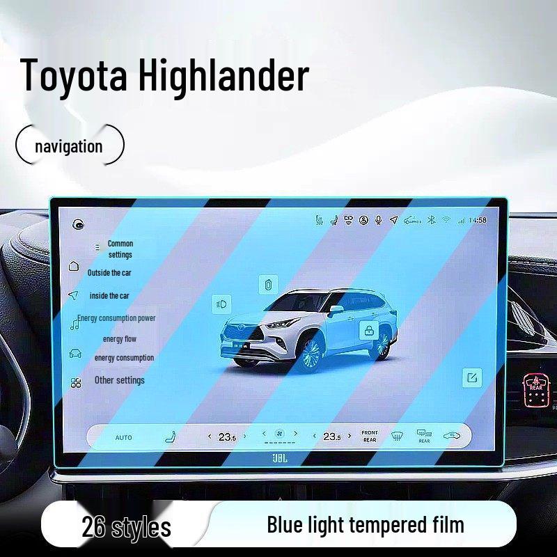 25 Защитное стекло для экрана навигации центральной консоли Toyota Highlander