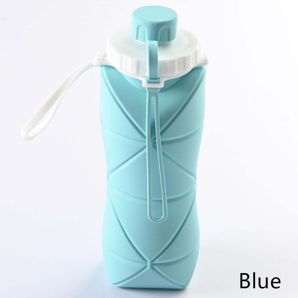 Durable Collapsible Water Bottles Leakproof Valve Foldable Travel Water Bottle for Gym Camping Hiking Travel Sports