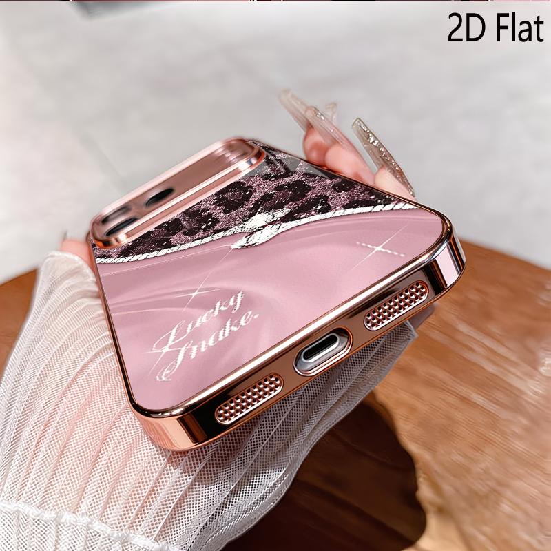 LeopSnk 2DFlat Для iPhone 17 18 16 15 14 13 12 11 Pro Max XS XR 8 7Plus Чехол для телефона Ударопрочный Защитная задняя крышка