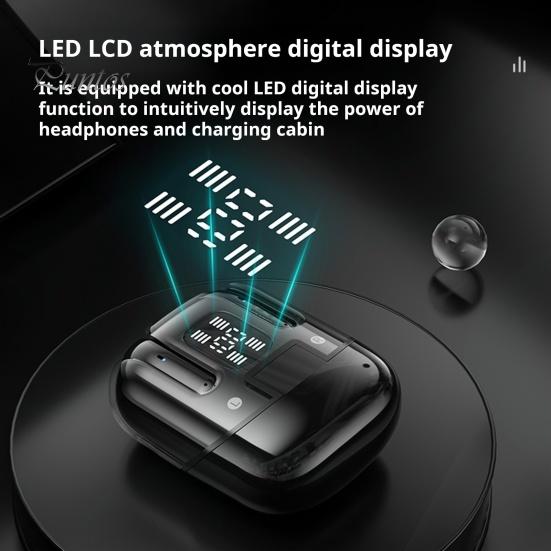 Беспроводные наушники с поддержкой Bluetooth, светодиодный дисплей, стереозвук, шумоподавление, водонепроницаемые наушники-вкладыши, гарнитура с сенсорным управлением