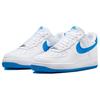 Nike Air Force 1 07 белые фото синие мужские кроссовки FJ4146-103