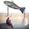Металлическая приманка Vib Fishing Lure 23g Искусственная приманка с острыми тройными крючками Приманка для ловли окуня, щуки, карпа, приманка для морской рыбалки