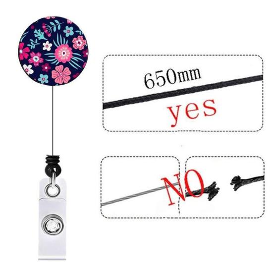 Держатель удостоверения личности с ремешком в виде подсолнуха, эластичный стильный скрытый многофункциональный держатель для бейджей для инвалидов