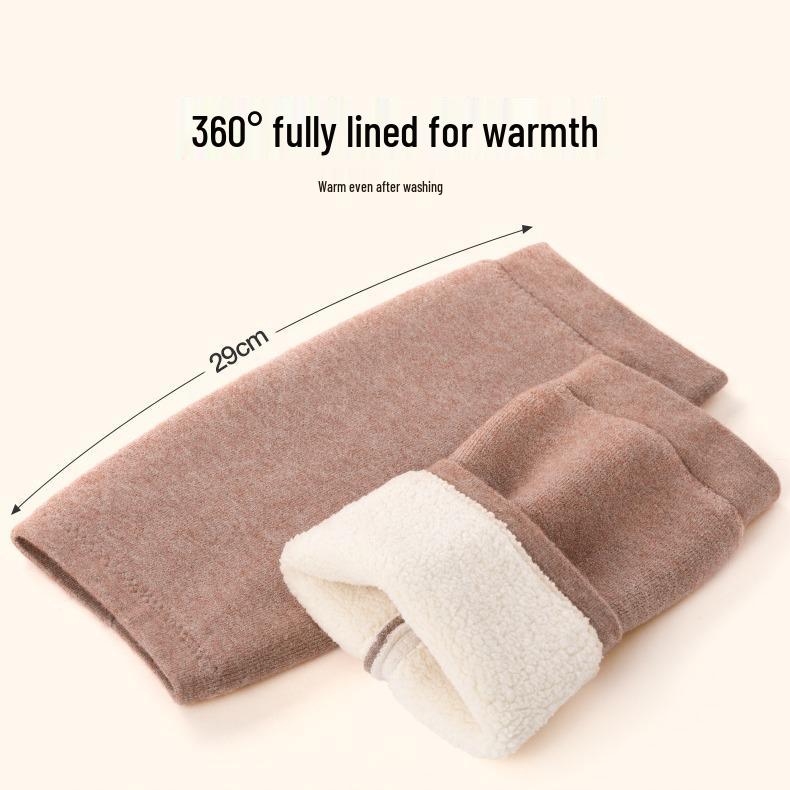 Universal Thickened Wool-Blend Knee Pads for Cold Weather - Unisex