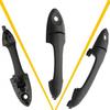 2X Door Exterior Handle Front 2000-2007 For Ford Driver Side Focus 4-Door Sedan