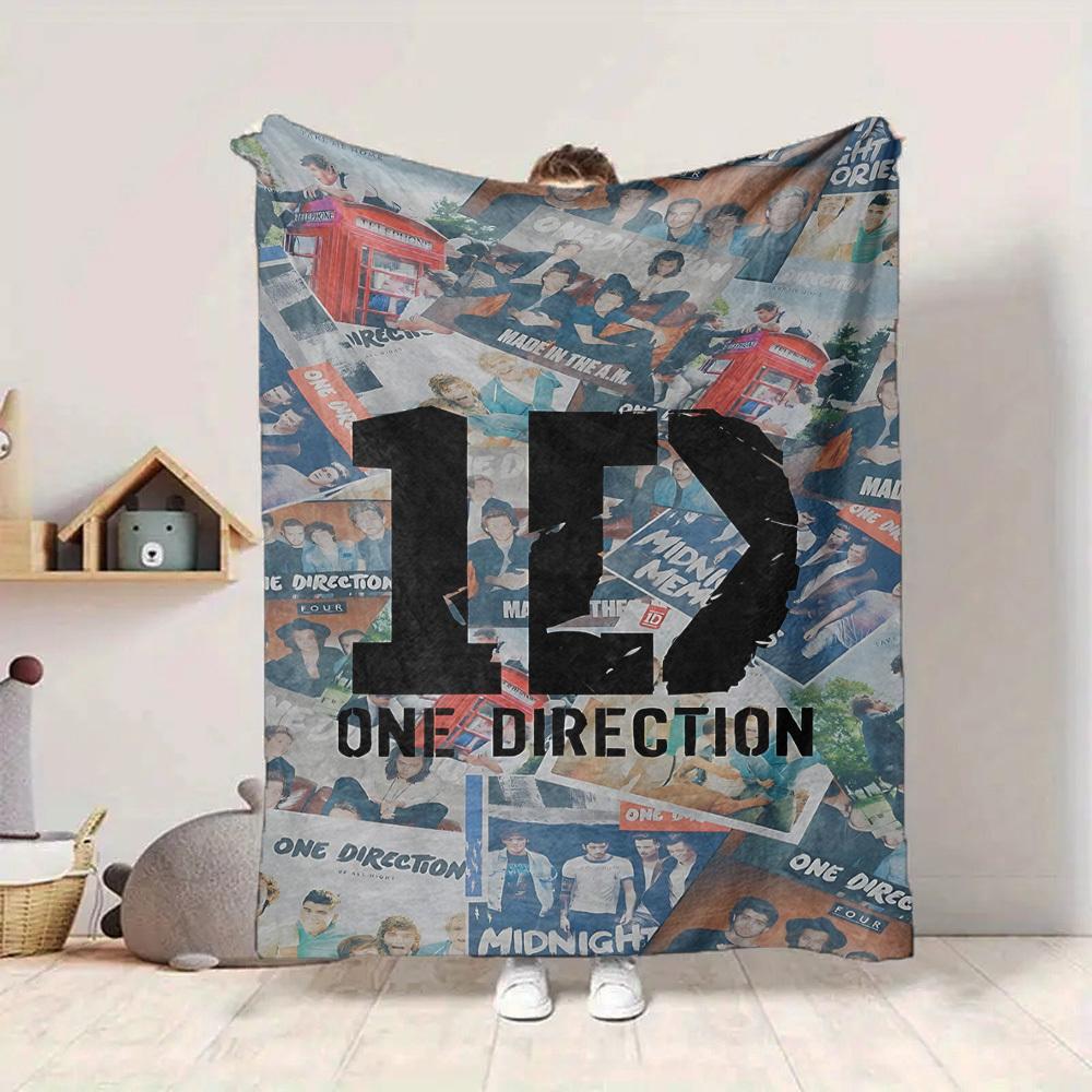 1 шт. Фланелевое одеяло One Direction, Мягкое, Дружелюбное к коже, С цифровой печатью, Различные размеры в наличии для семьи, друзей, на день рождения