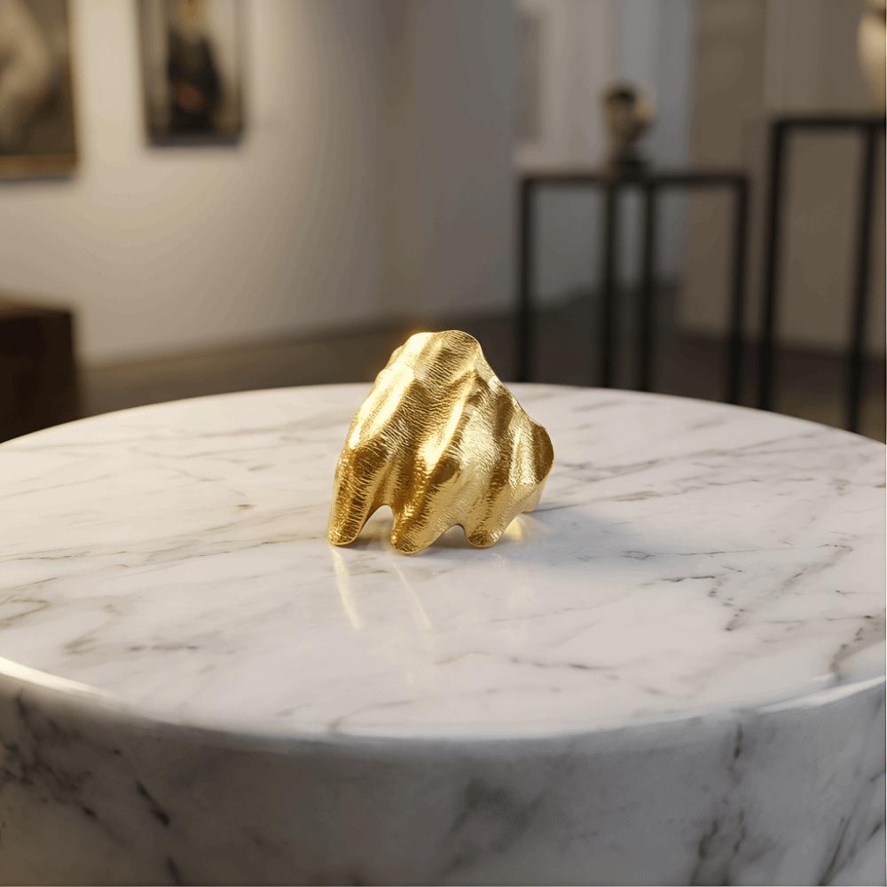 Funny Irregular Ring Exquisite Finger Accessories Creative Wrinkled Joint Ring Women Men