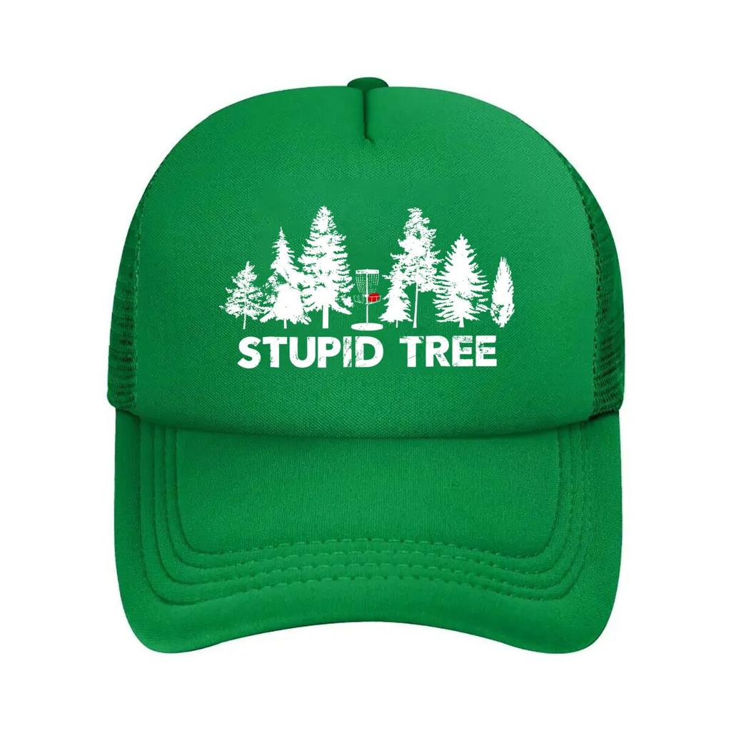 Stupid Tree Humorous, Nature - Themed Sarcastic Typography Art Mesh Baseball Cap