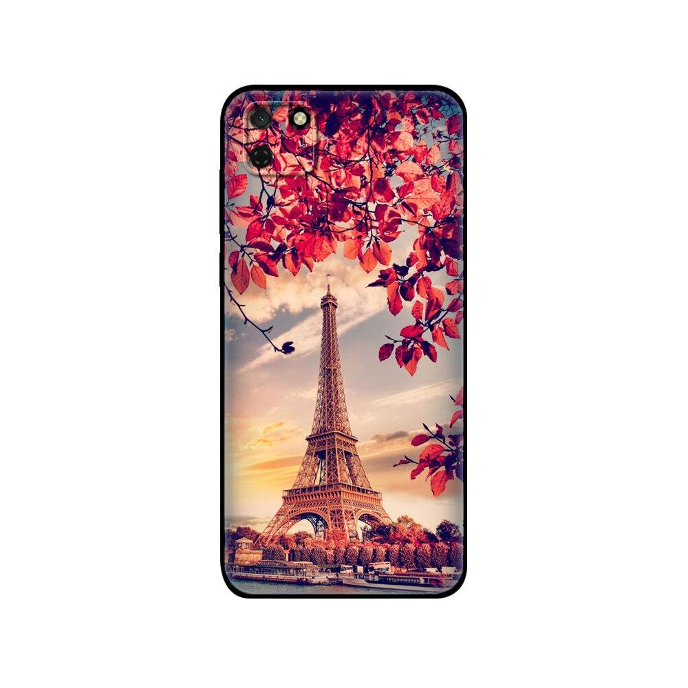Чехол для Huawei Y5P 5,45 дюйма; Мягкий силиконовый чехол из ТПУ для телефона Huawei y5p 2020 y 5 p y5 p, задний бампер huaweiy5p, черный чехол из ТПУ