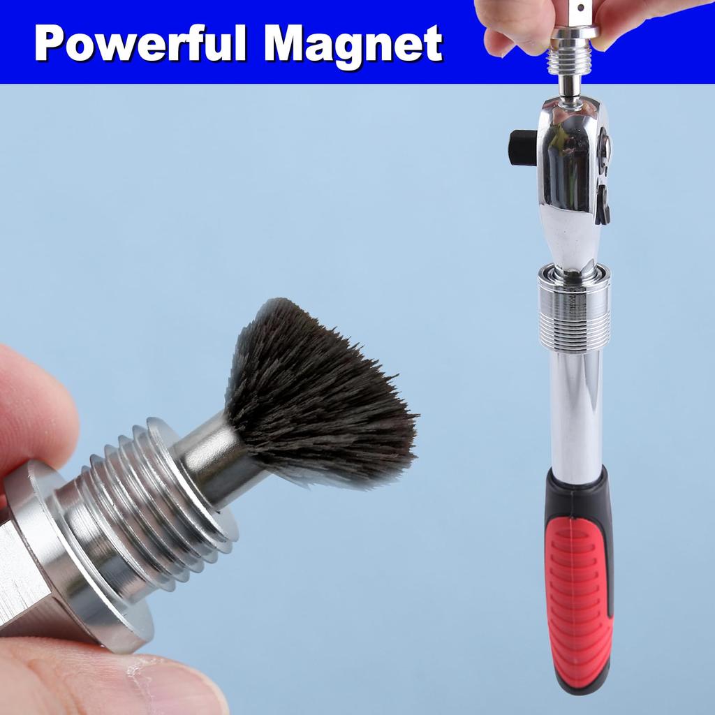 Магнитная пробка для слива масла, усиленный болт для слива масла M14 x 1,5 мм, пробка для слива масла из алюминиевого сплава с 3 гайками для слива поддона картера и шайбами для слива