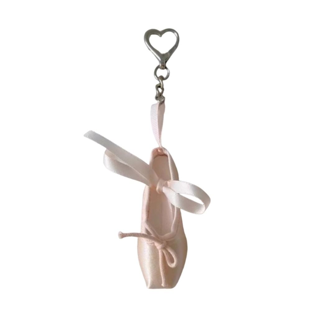 Phone Charm Mini Ballet Shoes Pendant Pink Color Ballet Shoes Key Holder  Women and Girls