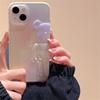 Японский милый 3d медведь градиентный фиолетовый чехол для телефона для Iphone 14 13 12 11 Pro Max прозрачный стильный силиконовый противоударный мягкий чехол Funda