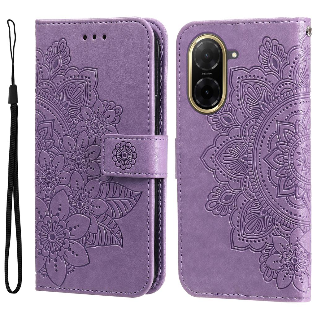 For Xiaomi Redmi A5 NFC (173.45*79.35*8.45mm) Case Floral Pattern PU Leather Wallet Stand Phone Cover