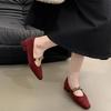 Coarse Heel Single Shoes Women's Spring and Autumn New Shoes Soft-soled Ballet Shoes with Mary Jane Shoes Women