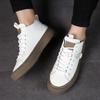 Men White Shoes High Top Men's Sneakers Skate Shoes Men Hip Hop Shoes Men Casual High Quality Tenis Masculino Fashion Streetwear