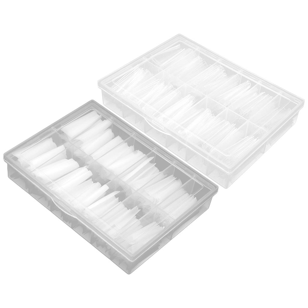 240pcs Extra Long Nail Tips Artificial French False Nail Tips for  Nail Salon