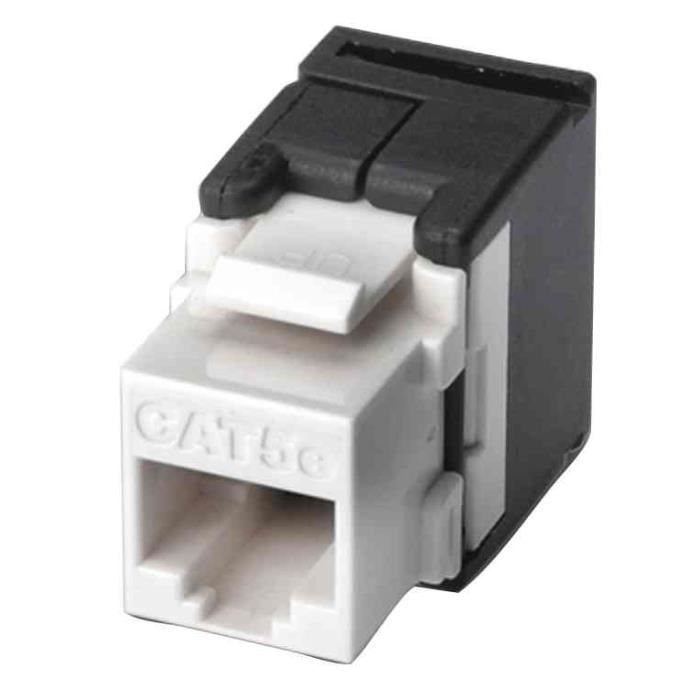Keystone Jack CAT 5 - DIGITUS - Classe D - RJ45 Femelle - Installation Sans Outil - Non Blindé