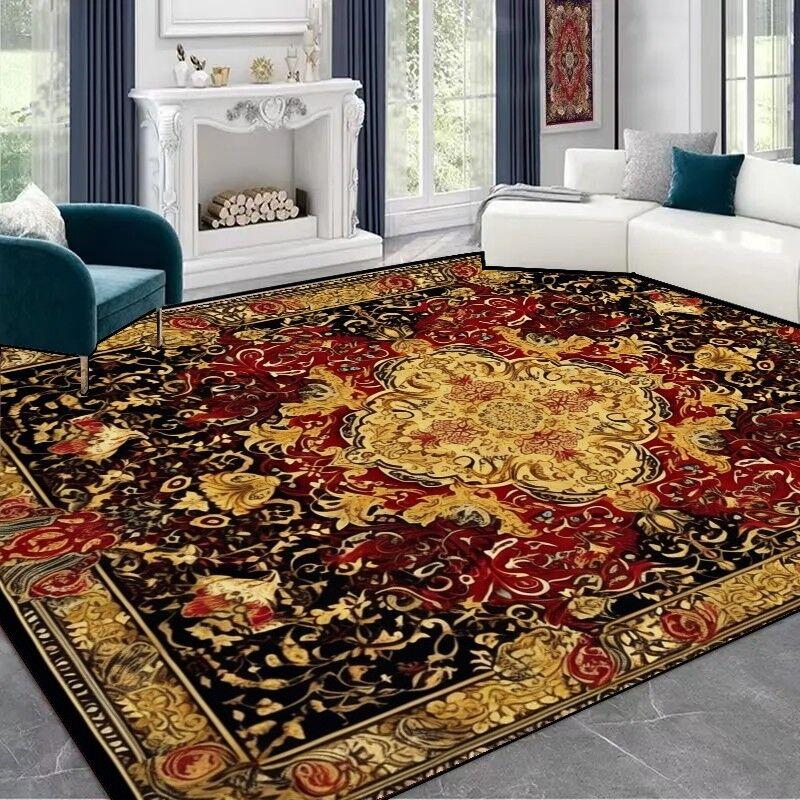 Классические ковры бохо большого размера для гостиной, нескользящий коврик для пола, ковер большой площади для спальни, моющийся, украшение комнаты, домашний ковер
