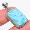 Подвеска из стерлингового серебра 925 пробы с драгоценным камнем «Ларимар» от Natural Republic 1,75 дюйма t0u38
