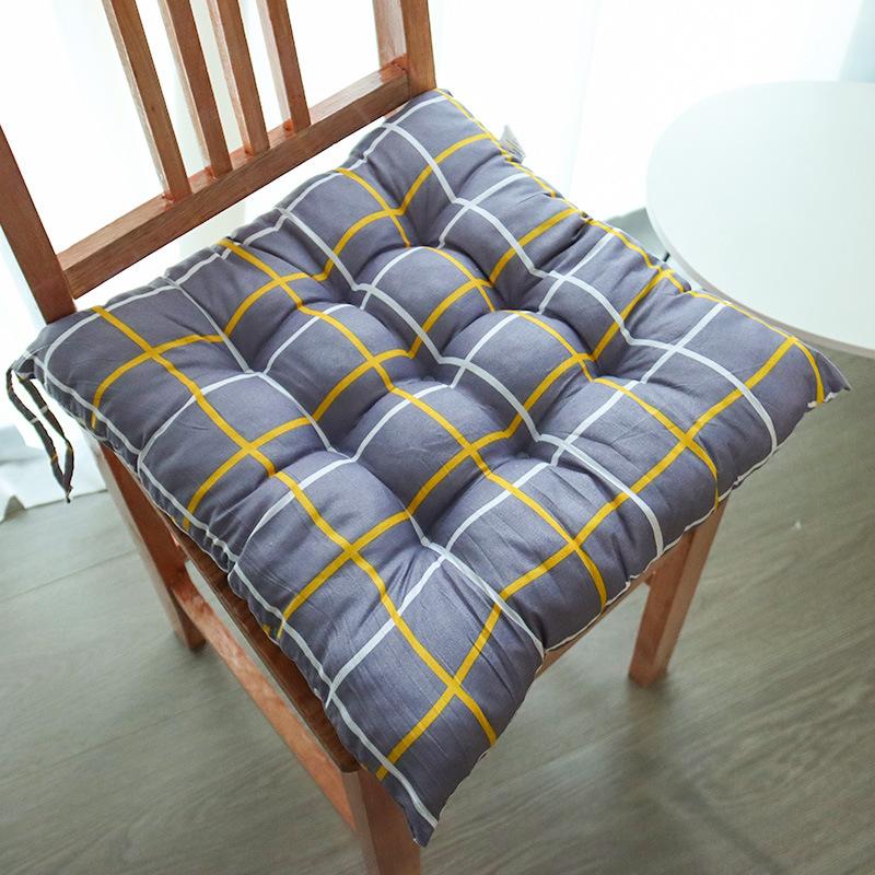Мягкие Дышащие Современные Однотонные Подушки для Стульев, Многофункциональные Квадратные Подушки для Сиденья, Подходят для Офисного, Домашнего и Обеденного Комфорта