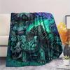 Bulbasaur Print Flannel Blanket, Ultra Soft High Quality All Seasons Warm Throw, Home Decor Cozy Blanket, Perfect Christmas Gift