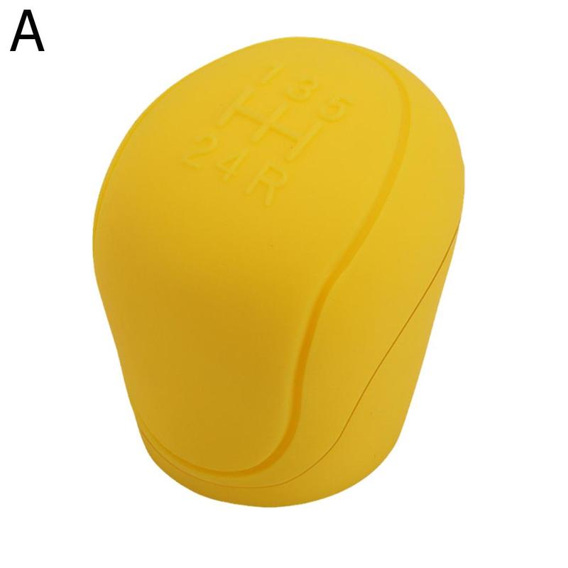 Car Silicone Gear Shift Knob Cover Gear Shift Non-Slip Grip Handle Protective Covers Manual 5 6-speed Car Interior Accessories