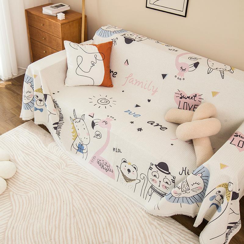 Полотенце для дивана, полное покрытие, простая подушка, полное покрытие, универсальный чехол на все сезоны