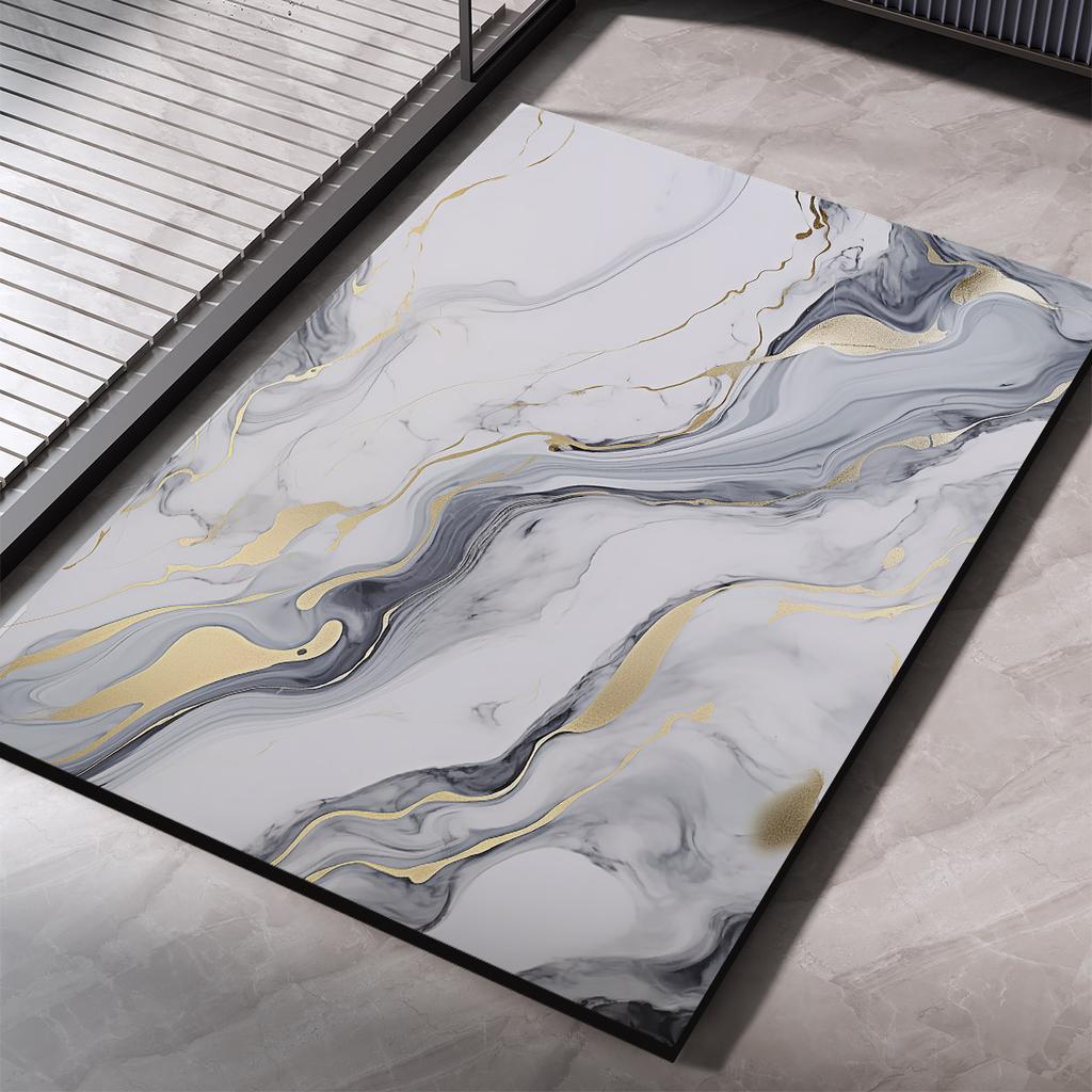 Diatomite Bathroom Carpet Foot Mat Quick Dry Bath Mats Non-slip Shower Rug Toilet Pad Doormat Washable