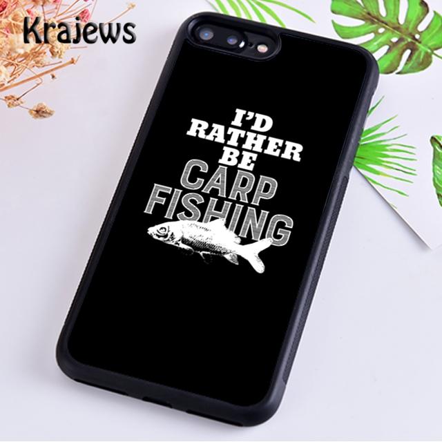 Krajews CARP FISHING FISH Printed Soft Phone Case Cover For iPhone 17 Air 16 15 14 plus 11 12 13 pro max coque Fundas