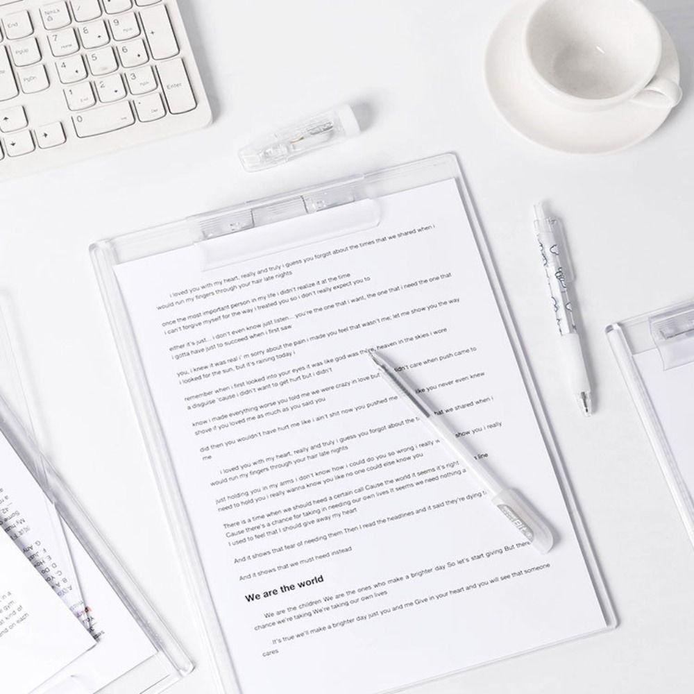 Акриловый планшет Прозрачный органайзер для документов Высококачественная папка-планшет Студенты