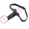 Realistic Penis Sex Products Mouth Gag Double Dildos Bandage Strapon Dildo Head Strap On Adult Games Sex Toys for Couples