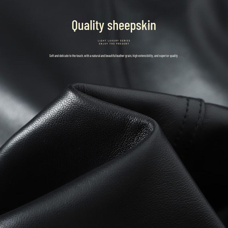 Мужская кожаная куртка Futing из овчины с гусиным пухом