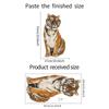 Multicolor 3D Tiger Wall Sticker Self-Adhesive Mural Art Gift Cartoon Animal Stickers