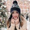 Ear Protection Knitted Hat, Winter Cold Resistant Plush Knitted Hat Warm Knitted Cap For Women