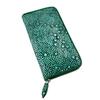 Star Stingray Long Wallet Stingray Leather Genuine Leather Round Zipper Green [Capitana]