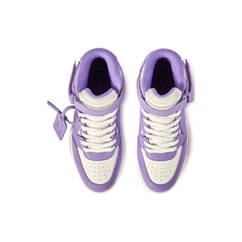 Off-White Вне офиса Средний Фиолетовый Белый Женские Кроссовки OWIA275S23LEA0013701