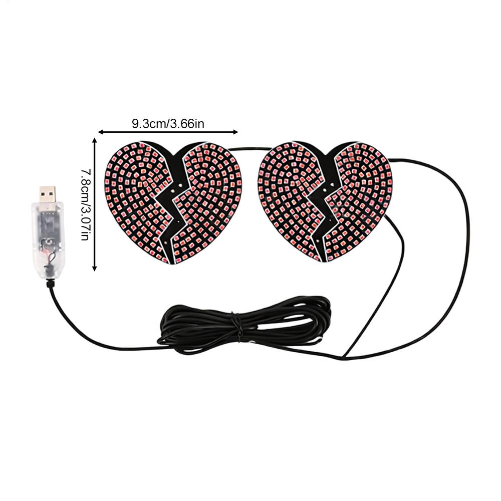 Автомобильный свет на окно в форме сердца любви, декор для автомобиля, атмосферная подсветка салона автомобиля для внедорожника, дома на колесах, седана, грузовика, минивэна, фургона