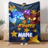 Custom Name Monster Cube Collection Party Blanket For Couch Bed Plush Cozy Fuzzy Blanket Super Soft Warm Blankets For Fall And Winter 091612