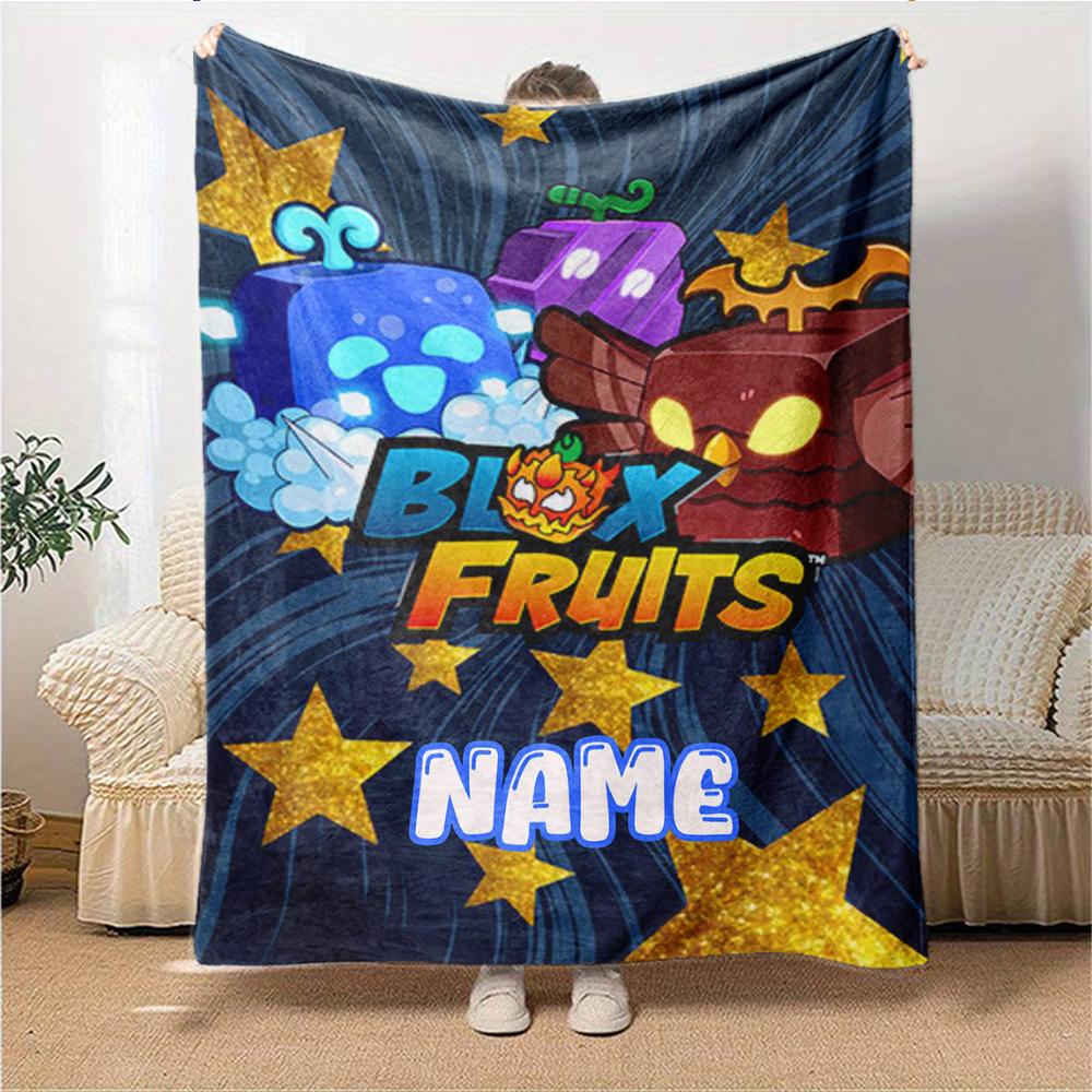 Custom Name Monster Cube Collection Party Blanket For Couch Bed Plush Cozy Fuzzy Blanket Super Soft Warm Blankets For Fall And Winter 091612