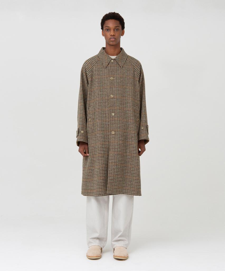 Brownyard Reversible Balmacaan Coat, Beige