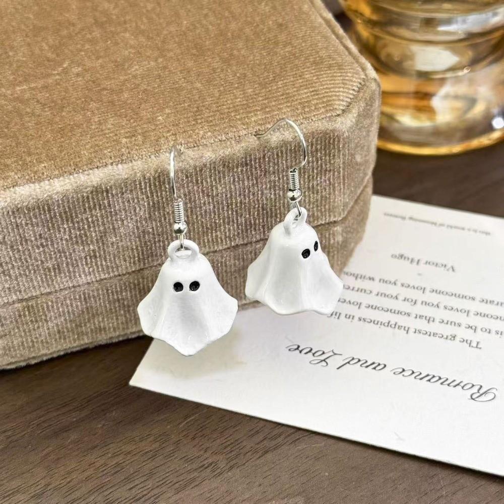 Cartoon Ghost Drop Earrings Zinc Zinc Alloy Women Necklace Gift Halloween Earrings  Festivals Occasions