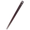 These Traditional, High-quality Chopsticks Are Meticulously Crafted by Japanese Artisans. They Are 23cm Long, Black, Pointed, and Made of Natural Wood